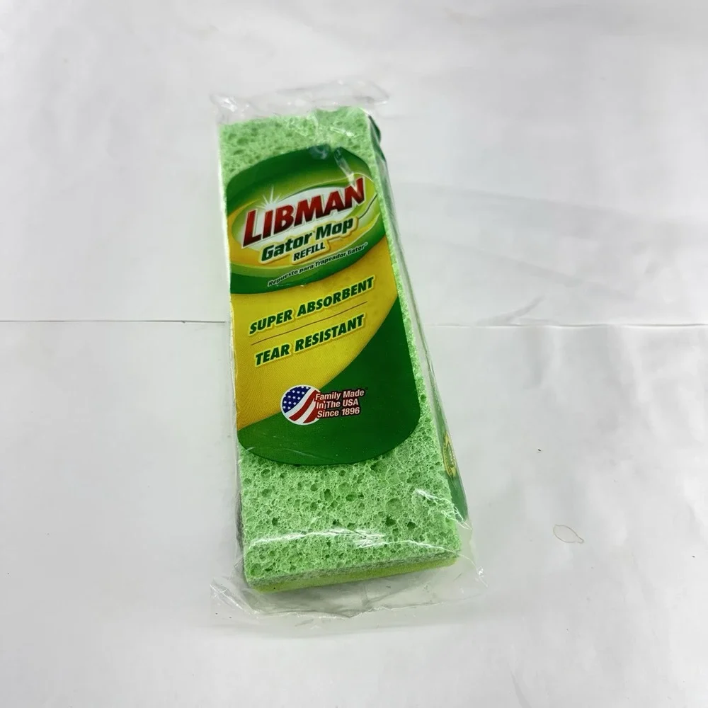Libman GATOR MOP HEAD REFILL Tear Resistant Super Absorbent #03021